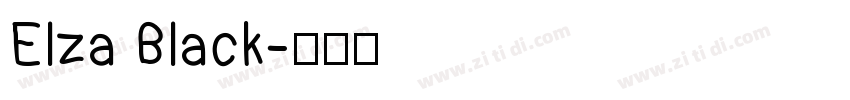 Elza Black字体转换